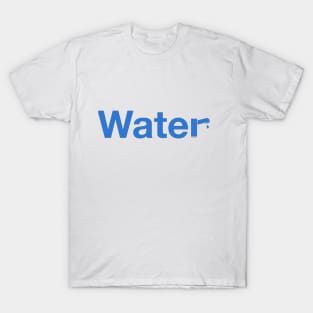 water logo typographic funny T-Shirt